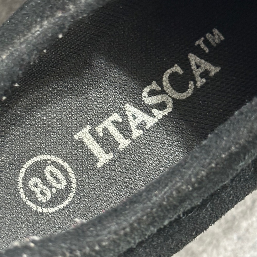 Itasca Excursion Black Suede Slip On Comfort Loafers Women Size 8 - Picture 8 of 10